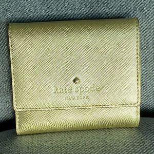 Small Gold Kate Spade Wallet